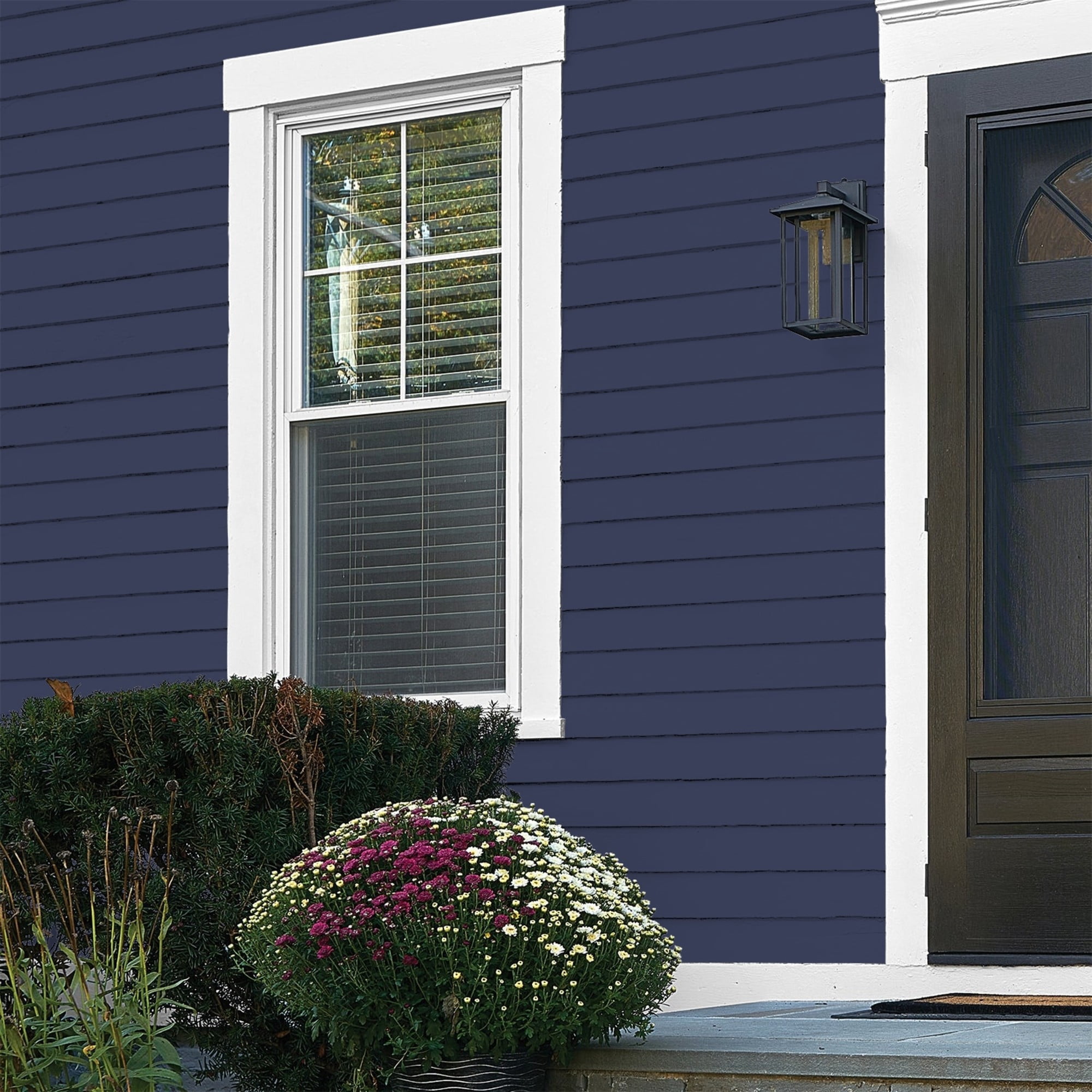 Glidden High Endurance Plus Victory Blue Flat Exterior Paint and Primer, 1 Gallon