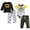 Dark multipack, variant on DC Comics Justice League Batman Newborn Baby Boys Bodysuit Pullover T-Shirt and Pants 4 Piece Layette Set Newborn to Infant