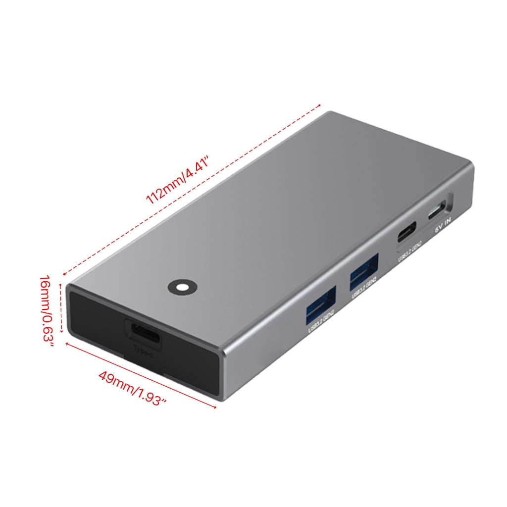 AOOOWER M.2 NVME TypeC Docking Station 4K60Hz HDMIcompatible2.0 USB 10Gbps Fast