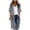 Gray, variant on Women's Open Front Cardigan Batwing Sleeve Tunic Cover-Up Casual Loose Knit Top Beach Boho Layering Shirt, Red S