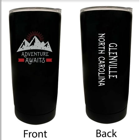

Glenville North Carolina Souvenir 16 oz Stainless Steel Insulated Tumbler Adventure Awaits Design