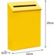 thumbnail image 3 of Wall Mounted Letterbox - Exterior Door Mailbox, Decorative 29x22x6 Cm, Yellow, 3 of 3