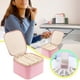 thumbnail image 3 of Bolsa para guardar joyas de cuero de vaca italiano - Organizador de 6 capas, hebilla anti-oxidación, absorción de carbón activado, apto para viajes, almacena más de 30 accesorios, 3 of 7