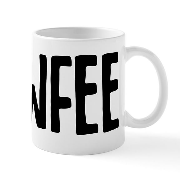 CafePress - Cawfee 15 Oz Ceramic Large Mug - 11 oz Ceramic Mug - Novelty Coffee Tea Cup