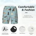 thumbnail image 4 of Kdxio Dog Pets Print Men'S Swim Trunks With Compression Liner 7 Inch Inseam Quick Dry Swim Shorts, 4 of 7