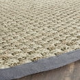 thumbnail image 2 of Safavieh Natural Fiber Collection NF114Q Border Basketweave Tapis de Prairie Marine, 8' x 8' Rond, Gris Foncé, 2 of 5