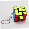 thumbnail image 3 of 1Pc Mini 3X3 Keyring Cube Keyring Cube Twist Puzzle Toys Bright Speed Cube, 3 of 4