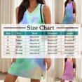 thumbnail image 3 of Dresses for Women Plus Size Akafmk Summer Dresses for Women Casual Dresses,Solid Color V-Neck Short Dress Sleeveless Tank Mini Dresses Loose A Line Beach Sundress, 3 of 5