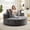 Black, variant on YWEN 55" W Oversized Round Swivel Accent Barrel Chair,360 Degree Chenille Upholstered Comfy Circle Chaise Lounge Chair Indoor,Modern Deep Seat Single Sofa Armchair for Living Room,Apartment,Office
