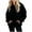 #02 Black【Stock up on Your Favorite Colors】, variant on Women's Oversized Corduroy Hoodie, Long Sleeve Pullover Sweatshirt with Kangaroo Pocket, Casual Fall Winter Top | CSEONE,Army Green L