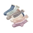 thumbnail image 4 of Calcetines de terciopelo de coral para mujer, otoño e invierno, posparto, además de toalla de dormir gruesa de terciopelo, calcetines de suelo para el hogar, calcetines cálidos, 4 of 6