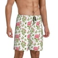 thumbnail image 2 of Sikiie Rose Flowers Mens Pajama Shorts, Lightweight Lounge Pant with Pockets Soft Sleep Pj Shorts for MenXX-Large, 2 of 6