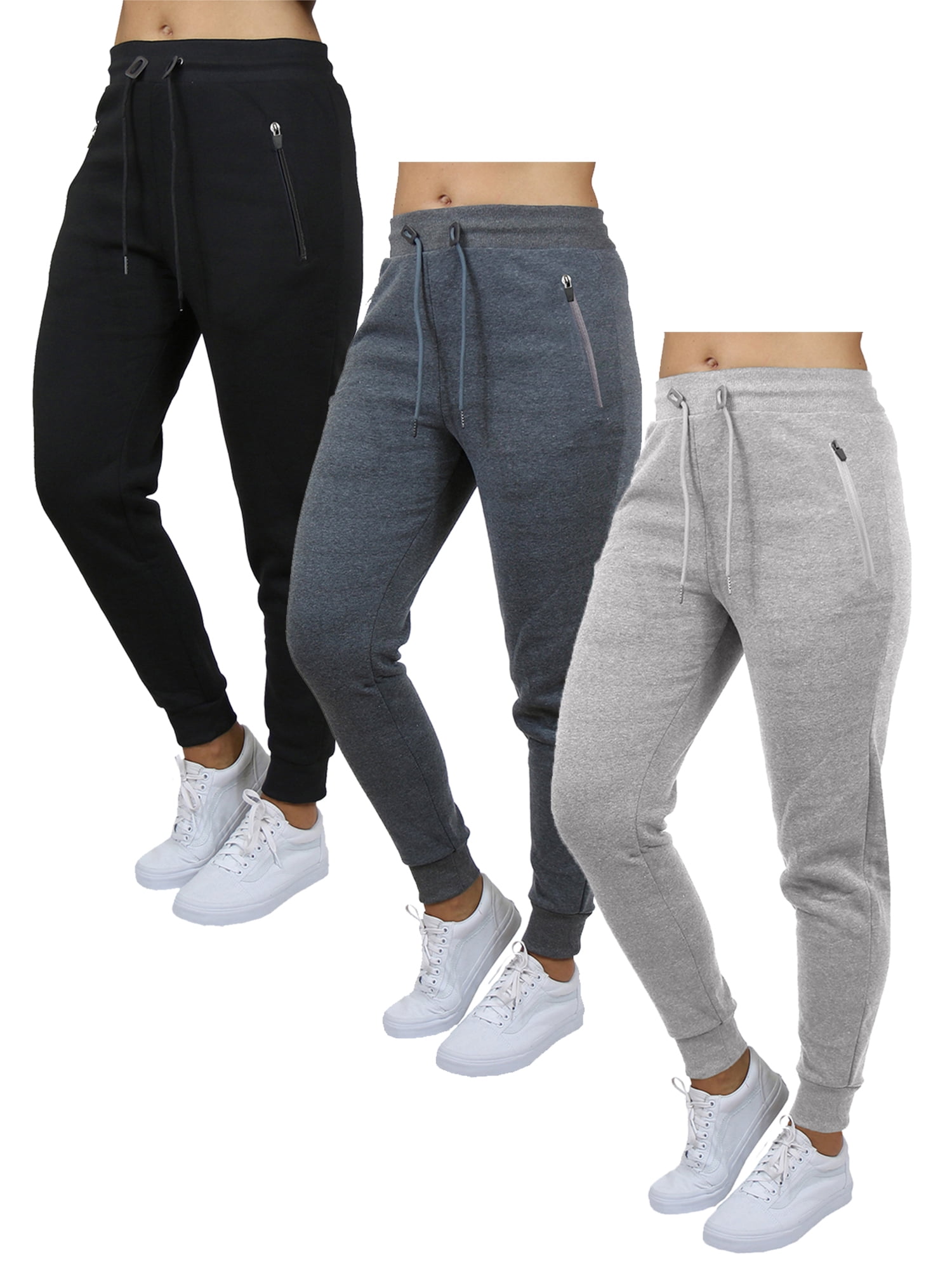 3-Pack Women's Fleece Loose-Fit Jogger Sweatpants (S-2XL)