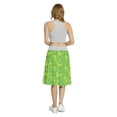 thumbnail image 5 of Women's Shamrock 4 Leaf Clover Cultural A-line Printed Skirt Casual Wear, S, Apple Green Yellow, by Ambesonne, 5 of 6