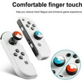 thumbnail image 2 of Switch Joystick Thumb Grips Caps, Silicone Joystick Caps Analog Stick Caps Compatible with Nintendo Switch/OLED/Switch Lite，Red and Blue, 2 Pairs 4pcs, 2 of 6