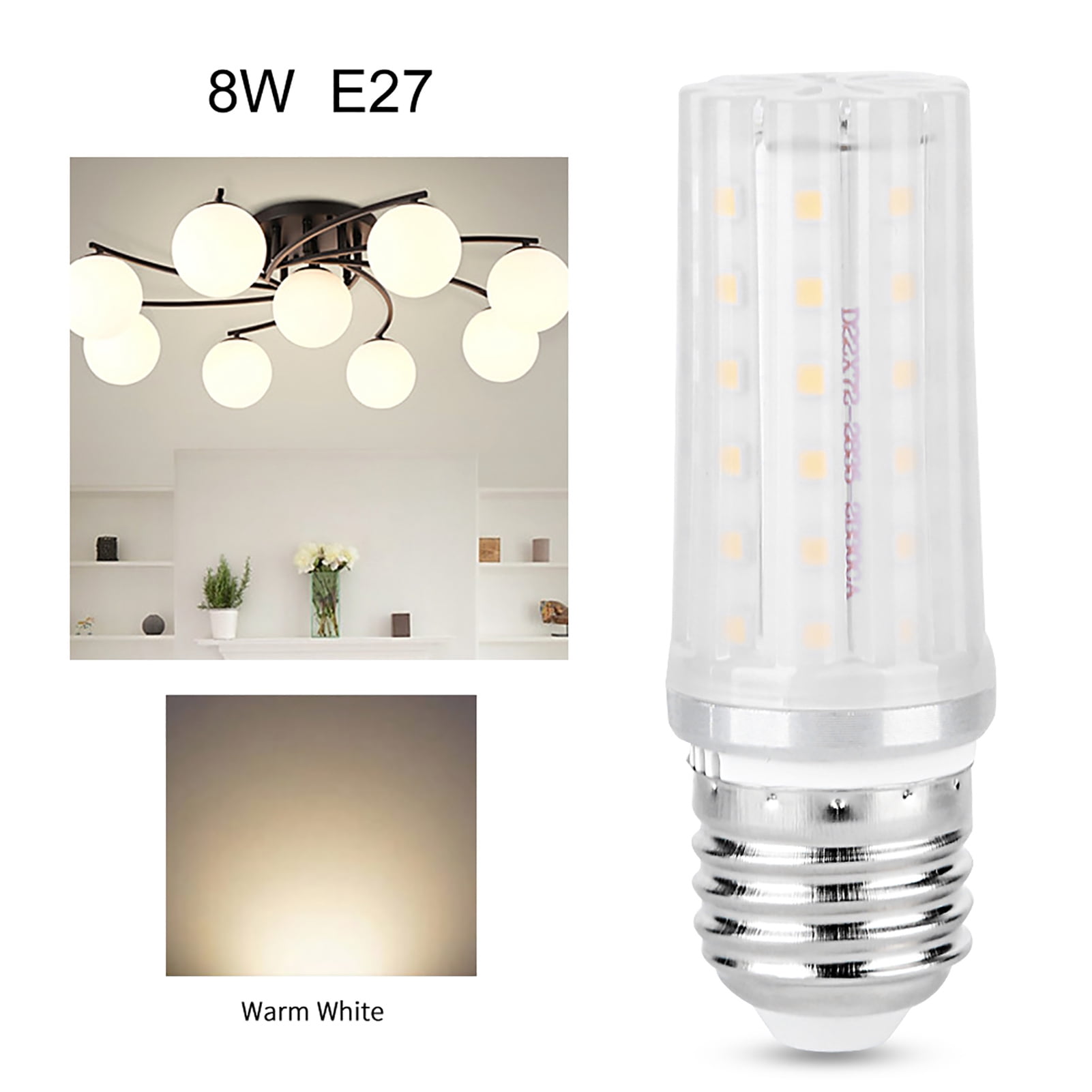 Overvloedig stap kiezen LED Corn Bulb E27 8W Corn Lamp Bulb, Corn Light Bulb, For Exhibitions  Hallshotels Offices Home - Walmart.com
