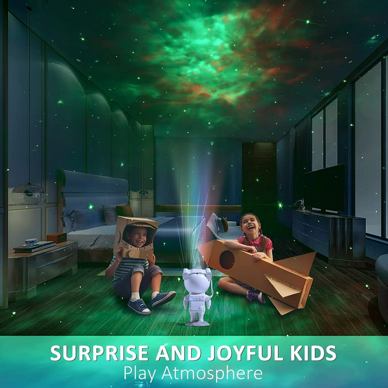 SunTime Star Projector Galaxy Night Light - Lámpara LED de techo con  nebulosa estrellada de astronauta con temporizador y control remoto, regalo  para niños adultos para dormitorio, Navidad, cumpleaños, día de San