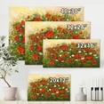 thumbnail image 4 of Designart ' The Fields of Red Wildflowers ' Traditional Canvas Wall Art Print, 4 of 4