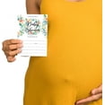 thumbnail image 3 of Floral Join US For A Baby Shower Party Fill In Invites Card 75 Invitations 4x6", 3 of 3