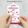 thumbnail image 2 of Big Dot of Happiness Happy Galentine's Day - Valentine's Day Party Game Pickle Cards - Truth, Dare, Share Pull Tabs - Set of 12, 2 of 5