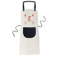 thumbnail image 1 of Waste Batteries Harmful Waste Separation Apron Adjustable Bib Cotton Linen BBQ Kitchen Pocket Pinafore, 1 of 3
