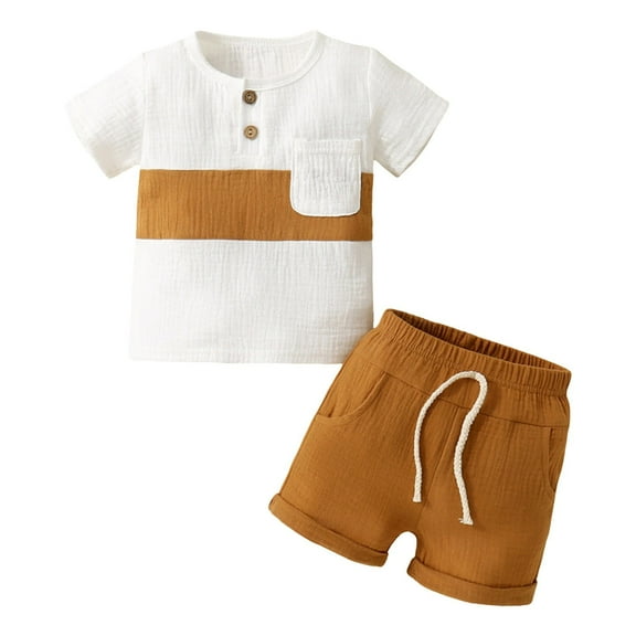Futezty Toddler Boys Clothes Summer Outfit Sets, New Children's Wear Summer Children's Casual Suit Loose Clothes Boys Short Sleeve Baby Summer