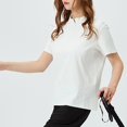 thumbnail image 4 of Yievot Unisex T-Shirt Slim Fit Quarter Zip Short Sleeve Shirts for Women Men Moisture Wicking Quick Dry Workout Tees, 4 of 6
