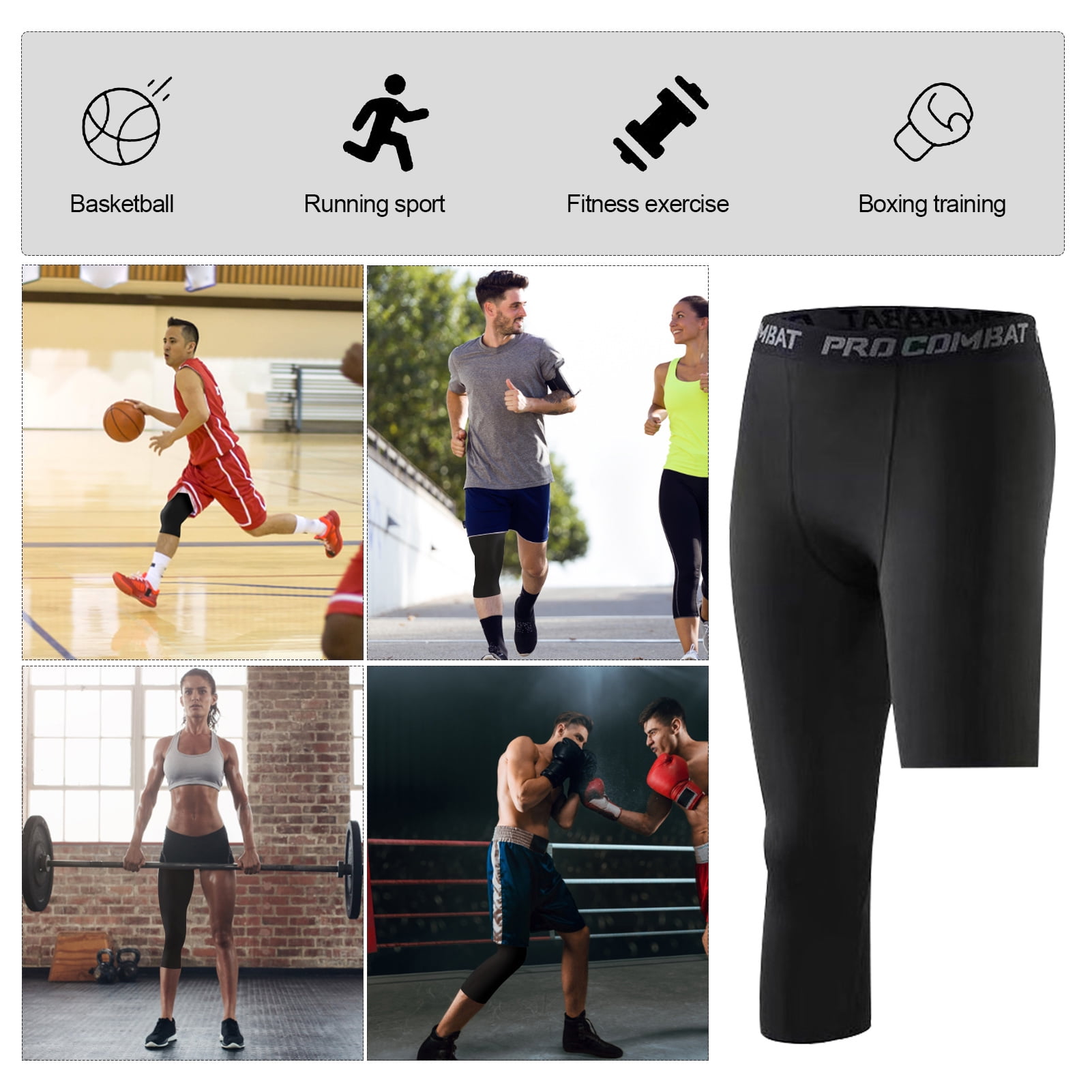 New Compression Pants Running Tights Men Slim Fit Sports Leggings Gym  Training Jogging Pants Men Workout Trousers