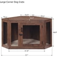 thumbnail image 6 of UniPaws UH5166 Large Corner Dog Crate -  Walnut, 6 of 6