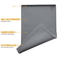 thumbnail image 2 of Dog Feeding Mat, 100% Waterproof Silicone Pet Bowl Placemat, Non Slip Tray with Raised Edges to Preent Spills, Dishwasher Safe, Easy Clean Grade Mat for Dogs Cats, Grey, 2 of 2