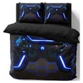 thumbnail image 3 of Botoutin Gaming Duvet Cover Sets for Boys, Twin Size, Boys Video Games Bedding Cover, Playstation Designs Bed Set for Teen Boys Bedroom, 1 Duvet Cover + 1 Pillowcases, Blue, 3 of 5