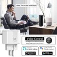 thumbnail image 4 of 1-5X Aubess Tuya 16A WIFI Smart Plug Power Monitor Wireless Remote Timer Plug Via Smart Life Support Alexa Google Home Alice, 4 of 5