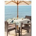 thumbnail image 3 of Outdoor Table Cloth with Umbrella Hole and Zipper,Eucalyptus Leaves Waterproof Square Tablecloth 54"x54",Watercolor Weeping Teal Botanical Vintage Washable Table Cover for Outside Party Patio Picnic, 3 of 8