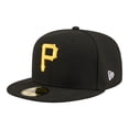 thumbnail image 3 of Men's New Era  Black Pittsburgh Pirates Hidden Hit 59FIFTY Fitted Hat, 3 of 5