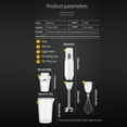 thumbnail image 3 of ZUARFY 4 in 1 Immersion Hand Blender Powerful 150W Mixer Stainless Steel Stick Blender, 3 of 11
