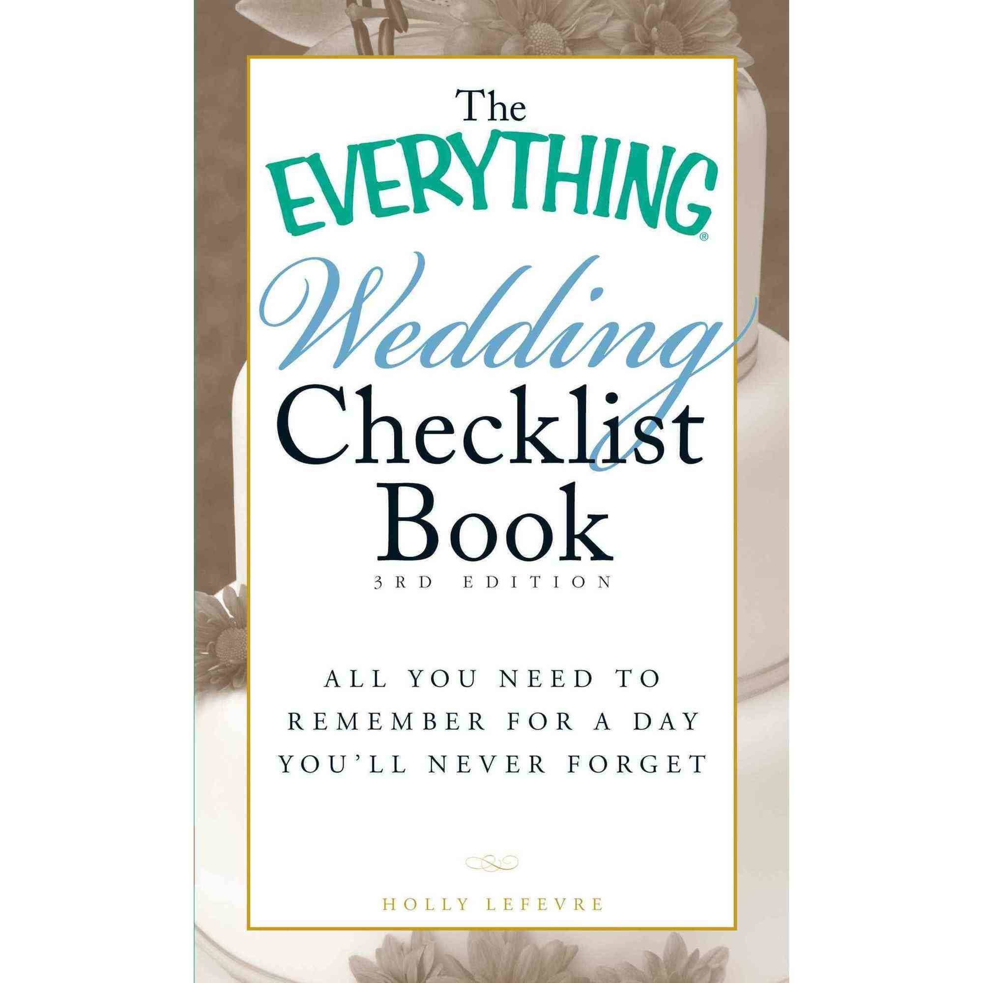 everything you need for a wedding checklist