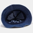 thumbnail image 4 of CoCopeanut Topi Nelayan Dapat Dilipat Baru 2022 Topi Ember Denim Dapat Dicuci Topi Bob Fashion Uniseks Topi Bucket Panama Pria Wanita Hip Hop Gorros, 4 of 6