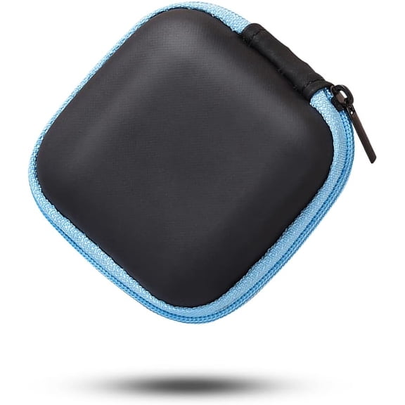 Earbud Case Earphone Carrying Case Portable EVA Headphone Case Storage Bag Organizer, for Earphone, Earbud, Earpieces, SD Memory Card, Camera Chips