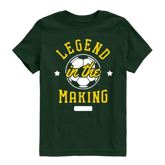 Instant Message - Legend In The Making Soccer Boys' Short Sleeve Graphic T-Shirt