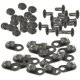 thumbnail image 3 of de 20 Ganchos de Encaje para Botas, Hebillas de Cordones de Seguridad para Reparación de Caminatas de Campamento de Metal Negro Hugo Mosquetón, 3 of 7