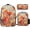 Color-2, variant on Vibrant Summer Flower Bouquet 3Set Bags for TeenCasual Women Backpack Bookbag for Student