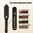 thumbnail image 5 of Ceramic tourmaline ion flat iron hair straightener four speed temperature adjustment fast heating hair straightener (black,EU), 5 of 7