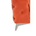 thumbnail image 2 of Divani Casa Delilah Modern Fabric Upholstered Loveseat in Orange, 2 of 5