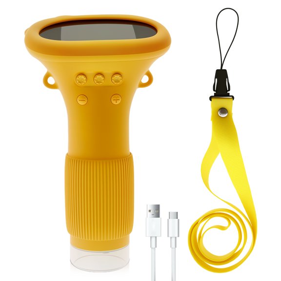 Grusce Microscope for Kids 1000X Mini Handheld Microscope with 2 Inch Screen LED Lights Portable Digital Microscope Lightweight Pocket Microscope Science Toys for Boys Girls