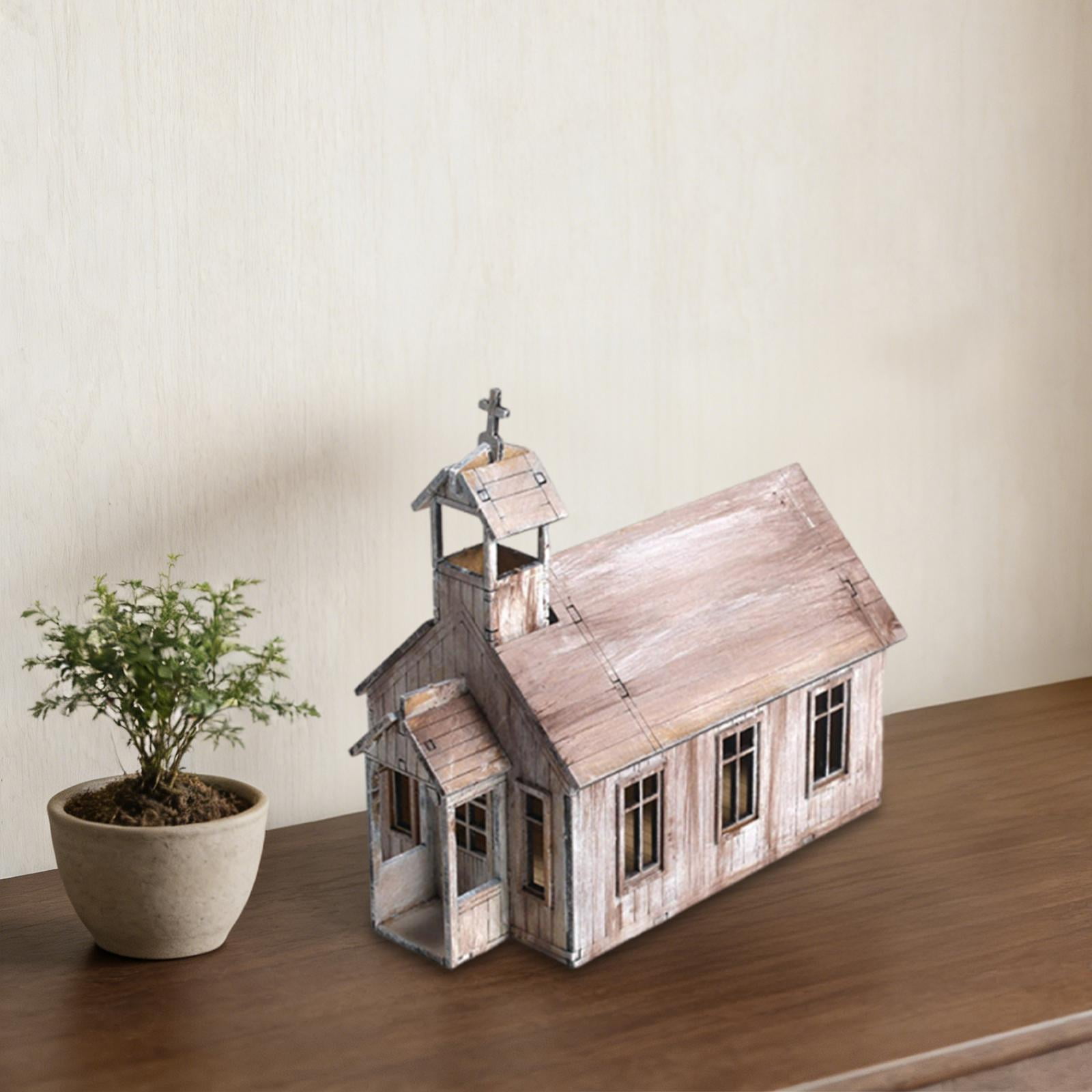 Architecture Model House Puzzle Educational Wooden Design for Children and Adults Collectible Diorama Decor