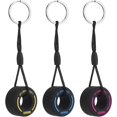 thumbnail image 1 of Mini 3 uds llavero de neumático de goma llavero de rueda creativa colgante de personalidad llavero de goma suave accesorios de decoración de coche, ShuxiuWang 8390606103574, 1 of 1