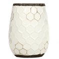 thumbnail image 5 of Hosley Ceramic Beige Honeycomb Vase 7.5 Inch High, 5 of 6