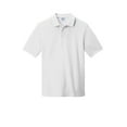 thumbnail image 3 of Port 1191201 Ring Spun Pique Polo Shirt, White - Extra Small, 3 of 4