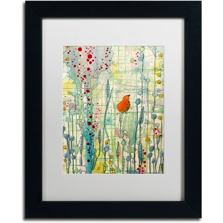Trademark Fine Art "Alpha" Canvas Art by Sylvie Demers, White Matte, Black Frame