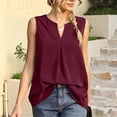thumbnail image 2 of DxhmoneyHX Tank Tops for Women V Neck Loose Sleeveless Shirts Loose Fit Tunic Tees Causal Trendy Summer Beach Vacation Blouse, 2 of 6